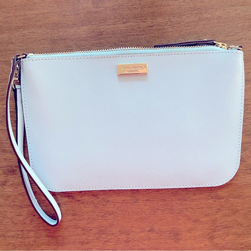 Kate spade wristlet, light blue